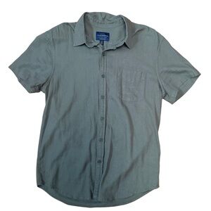 Lucky Brand Olive Casual Button-Down Shirt